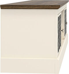 "Galano Sufly 2-Door TV Unit – Entertainment Centre for TVs up to 55"" – Storage Cabinet and Media Console for Living Room – Ivory/Oak Finish" - thumbnail 7