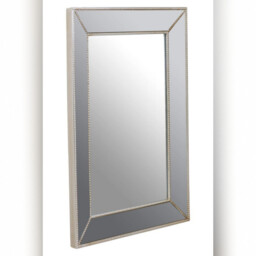 Interiors by Premier Wall Mirror Henley Bevelled Frame Grey 48x65cm - thumbnail 3