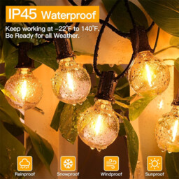 Vivreal G40 Decorative LED String Lights - 30m， 50+2 LED， Plug-In， Dimmable， Replaceable， Multi-Mode， Copper & ABS, New Year Sale , Top gift picks - thumbnail 3
