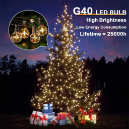 Vivreal G40 Decorative LED String Lights - 30m， 50+2 LED， Plug-In， Dimmable， Replaceable， Multi-Mode， Copper & ABS, New Year Sale , Top gift picks - thumbnail 2