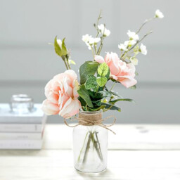 12pcs/10.5cm 4.1in Small Glass Vases, Pack of 12 Mini Glass Vases, 125ml Small Bottles with Jute Cord, Flower Vase, Table Vases, for Table, Decoration, Centrepieces, Home, Birthdays, Festivals - thumbnail 2