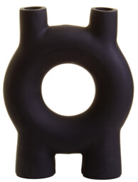 Fifty Five South Candle Holder Hapax Black Small - thumbnail 1