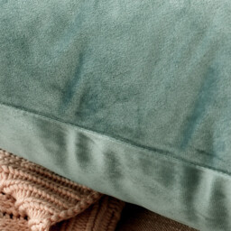 Deconovo Dutch Velvet cushion cover light green color 45*45cm 1pc - thumbnail 6