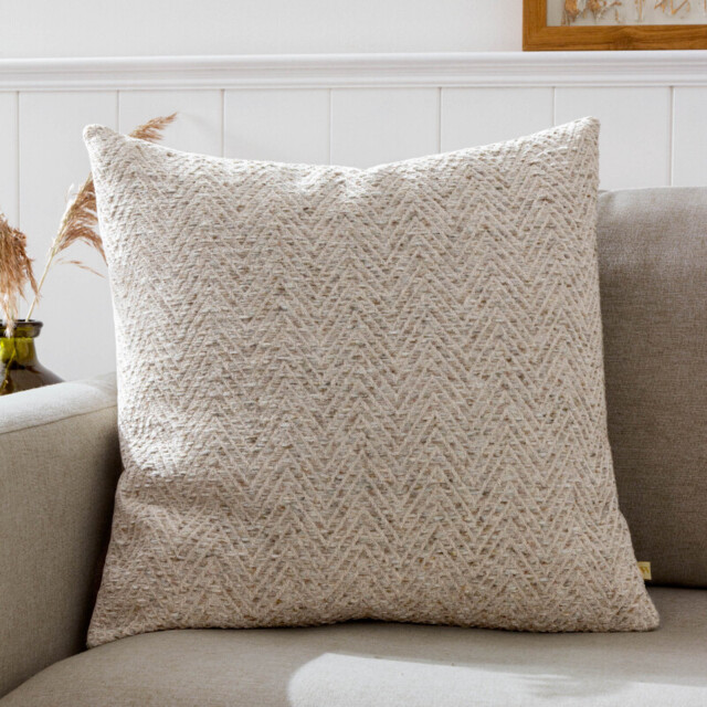Wylder Cushion Croft Square Natural 50x50cm - image 1