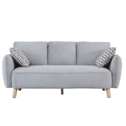 Sofa Georgia 3 Seater Light Grey - thumbnail 7