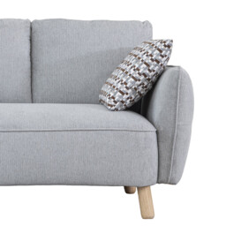 Sofa Georgia 3 Seater Light Grey - thumbnail 5