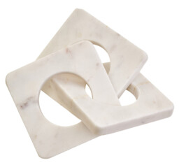 Fifty Five South Sculpture Nason Links Marble White - thumbnail 3
