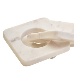 Fifty Five South Sculpture Nason Links Marble White - thumbnail 4