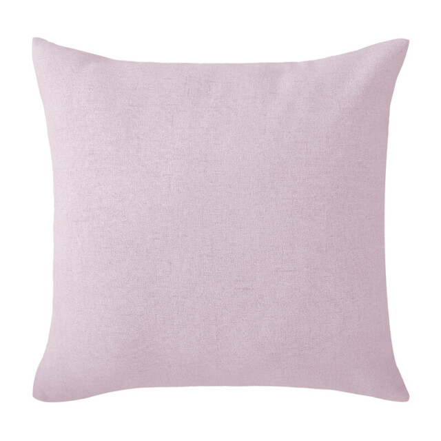 Deconovo faux linen cushion cover light pink color 50*50cm 1pc - image 1