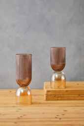 Fifty Five South Vase Esma Two Tone Dark Brown - thumbnail 3