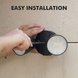 LUTEC 5000K Black Twin LED Spotlight Floodlight Outdoor Wall Light 2-Head Adjustable Security Light - thumbnail 2