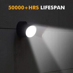 LUTEC 5000K Black Twin LED Spotlight Floodlight Outdoor Wall Light 2-Head Adjustable Security Light - thumbnail 5