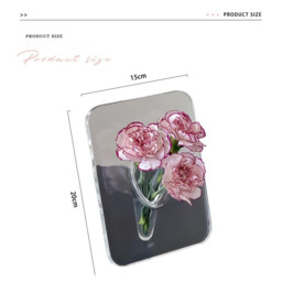 "Frame Flower Vase, Clear Acrylic Flower Container, Modern Art Decoration for Home Decor, Desktops Bookshelf Table House Warming Gifts and Photography Props " - thumbnail 2