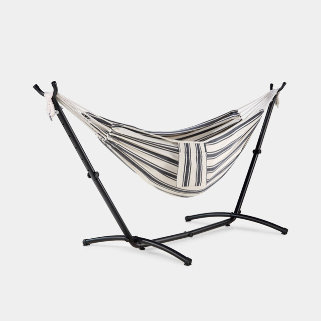 Vonhaus Ibiza 2 Person Cotton Hammock with Stand - image 1