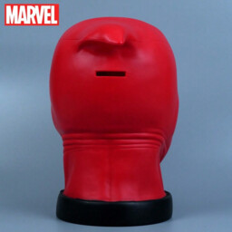 1pc Marvel Deadpool Head Piggy Bank Coin Bank Officially Licensed 3D PVC Figurine Money Box Savings Jar Collectible Desktop Organizer Home Decor Waterproof Shatterproof Hand Figurine Gift - thumbnail 6