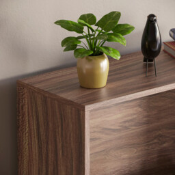 Vida Designs Bookcase Cambridge 5 Shelves Walnut Extra Large - thumbnail 3