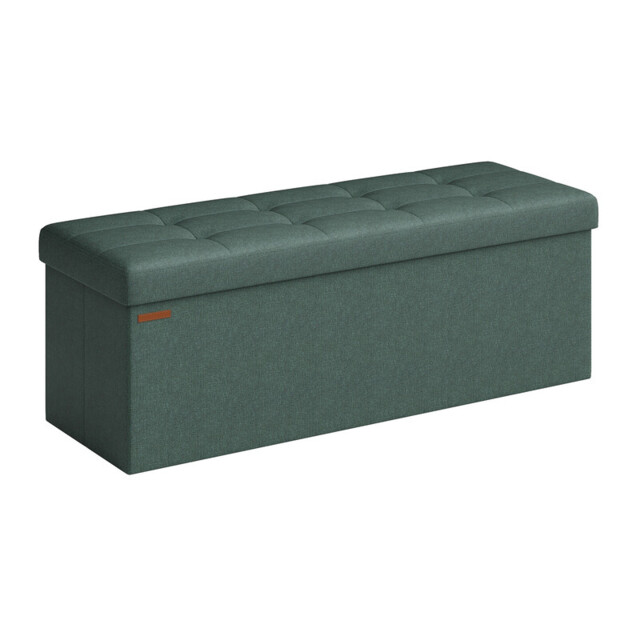 Ochama Storage Ottoman Bench, End of Bed Bench, Storage Chest, for Living Room, Bedroom, Entryway, Green - image 1