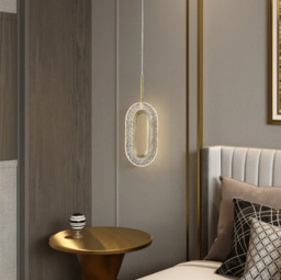 Homary Ovated Gold Ring Pendant Light 1-Light LED Lighting with Adjustable Cable - thumbnail 5