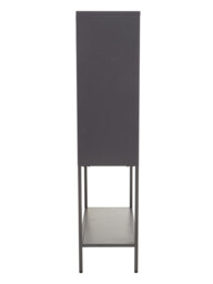 Interiors by Premier Display Cabinet Acier Metal Grey Tall - thumbnail 7