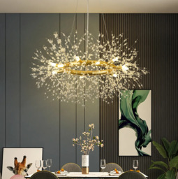 Homary Mid Century Modern 12-Light Crystal Firework Sputnik Chandelier Pendant Ceiling Light - thumbnail 7