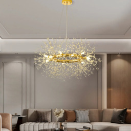 Homary Mid Century Modern 12-Light Crystal Firework Sputnik Chandelier Pendant Ceiling Light - thumbnail 2