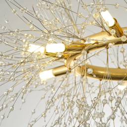 Homary Mid Century Modern 12-Light Crystal Firework Sputnik Chandelier Pendant Ceiling Light - thumbnail 4