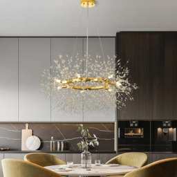 Homary Mid Century Modern 12-Light Crystal Firework Sputnik Chandelier Pendant Ceiling Light - thumbnail 3
