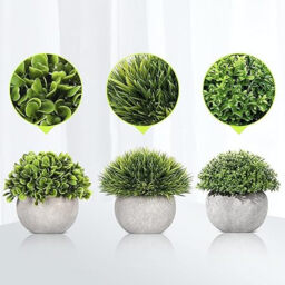 colospec Mini Artificial Plants-3 Pcs - thumbnail 5
