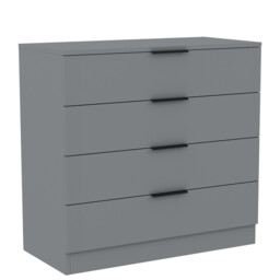 Vida Designs Trega 4 Drawer Chest of Drawers, Grey - thumbnail 6
