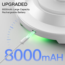 " 2 Pack Motion Sensor Lights Indoor New Upgraded, 500LM 8000mAh LED Ceiling Lights with Remote Control, Battery Powered Rechargeable Lights for Shed Loft Bedroom Garage Porch Hallway Stair" - thumbnail 3