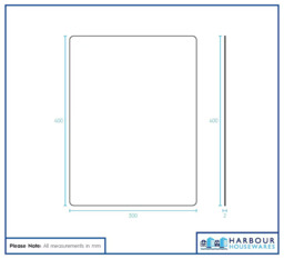 Harbour Housewares Self Adhesive Rectangular Wall Mirror Tiles with Adhesive Pads - 30 x 40cm Pack of 4 - thumbnail 2