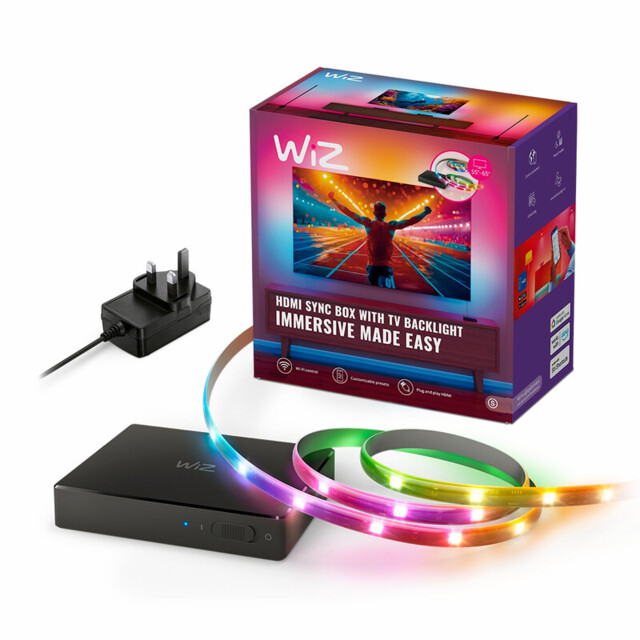 "WIZ Smart Lighting LED Strip RGBIC for 55""-65"" TVs & Sync Box Kit" - image 1