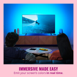 "WIZ Smart Lighting LED Strip RGBIC for 55""-65"" TVs & Sync Box Kit" - thumbnail 4