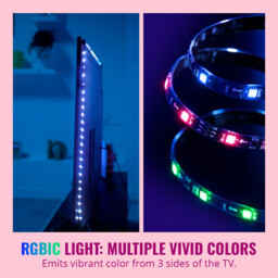 "WIZ Smart Lighting LED Strip RGBIC for 55""-65"" TVs & Sync Box Kit" - thumbnail 6