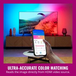 "WIZ Smart Lighting LED Strip RGBIC for 55""-65"" TVs & Sync Box Kit" - thumbnail 2