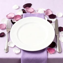 Yuejia 200PCS 1.5in/3.8cmArtificial Flower Petals Silk Rose Flower Petals for Valentine's Day,Flower Petals to Throw at Wedding, Flower Girl, Dinner Table Centerpieces(mix purple) - thumbnail 2