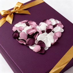 Yuejia 200PCS 1.5in/3.8cmArtificial Flower Petals Silk Rose Flower Petals for Valentine's Day,Flower Petals to Throw at Wedding, Flower Girl, Dinner Table Centerpieces(mix purple) - thumbnail 1