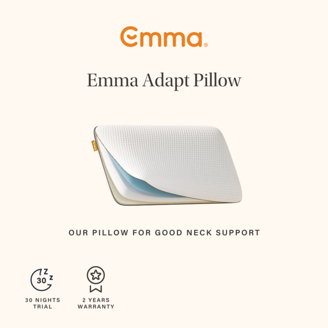 Emma Pillow Adapt Memory Foam Medium Firm - image 1