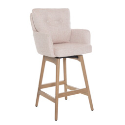 Bar Stools Cotswold Swivel Blush 2pcs - thumbnail 5