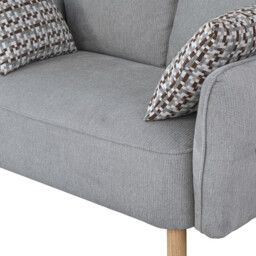 Sofa Georgia 2 Seater Light Grey - thumbnail 6