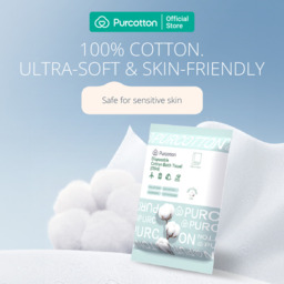 Purcotton Disposable Cotton Bath Towel Mini 1 pc 100cm*60cm - thumbnail 2