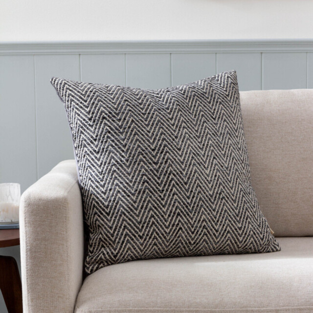 Wylder Cushion Croft Square Charcoal 50x50cm - image 1