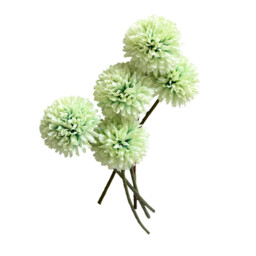 Wei's Moment 6Pcs Artificial  Flowers Artificial Hydrangea Decoration for Wedding Vase Green - thumbnail 3