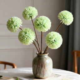 Wei's Moment 6Pcs Artificial  Flowers Artificial Hydrangea Decoration for Wedding Vase Green