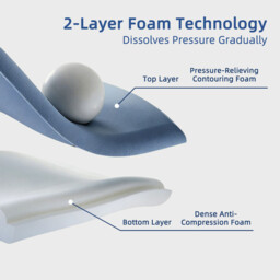 LEBONSOIR Same Design as Atour Planet, Ergonomic Neck Support Pillow, Deep Sleep Pro 2.0, Cervical Support for Neck & Shoulder Pain, Comfort for All Sleep Positions, Blue, 8cm Height - thumbnail 5