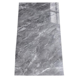 LIVINGANDHOME 10 Pcs Waterproof Marble Wall Tile Stickers, Grey