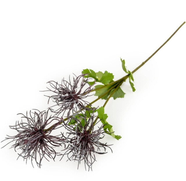 Candlelight Artificial Echinops Flower Stem Purple 66cm - image 1