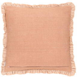 Yard Cushion Bertie Washed Cotton Velvet Square Cashew 45x45cm - thumbnail 2