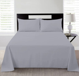 NightComfort Pillowcase Pair Non Iron Polycotton Cool Grey - thumbnail 2