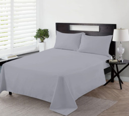 NightComfort Pillowcase Pair Non Iron Polycotton Cool Grey - thumbnail 5